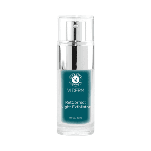 زجاجة VI Derm Beauty RetCorrect Night Exfoliator سعة 30 مل، مقشر ليلي للبشرة المعرضة لحب الشباب والباهتة في فئة العناية بالبشرة.
