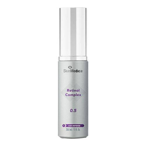 SkinMedica Retinol Complex 0.5, 30ml/1 oz night cream for fine lines and skin firmness with retinol, niacinamide, and bisabolol.