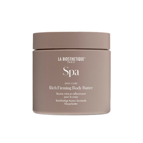 زبدة الجسم La Biosthetique Spa Rich Firming، منتج للعناية بالجسم غني بالمغذيات مصمم لشد وترطيب البشرة في فئة الاستحمام والجسم.