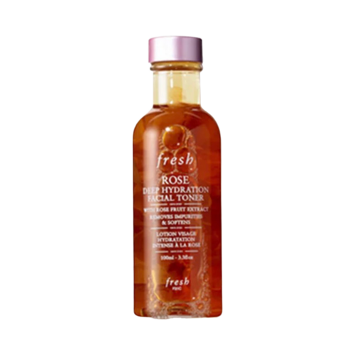 Fresh Rose Hyaluronic Acid Toner με εκχύλισμα φρούτου τριαντάφυλλου, σχεδιασμένο να αφαιρεί τους ρύπους και να μαλακώνει το δέρμα για μια ενυδατωμένη επιδερμίδα.