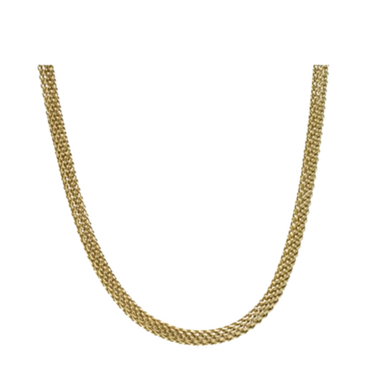 Blomdahl Round Mesh Necklace - Gold (40-46cm)