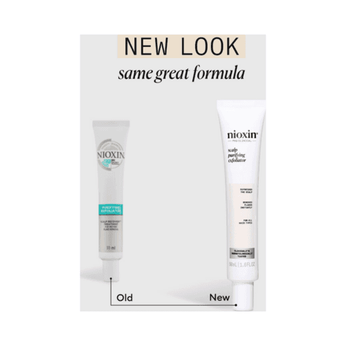 Níoxín hársvörð bata hreinsun exfoliator