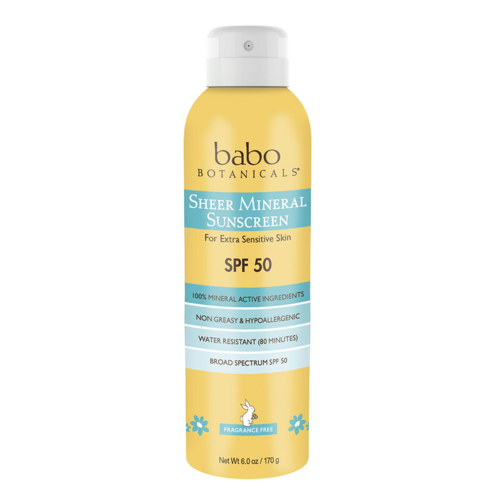 Babo Botanicals Sheer Mineral Sunderen Spray - SPF 50