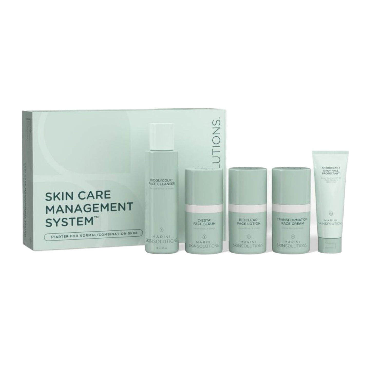 Système de gestion des soins de la peau Marini Skin Solutions (kit de démarrage) - Normal/Combiné