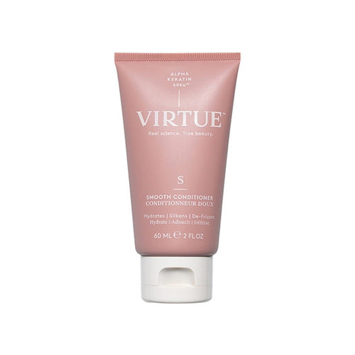 Virtue Smooth コンディショナー 60ml チューブにはアルファ ケラチン 60ku が含まれており、髪を滑らかにして縮れを取り除きます。毎日のヘアケアと輝きの向上に最適です。