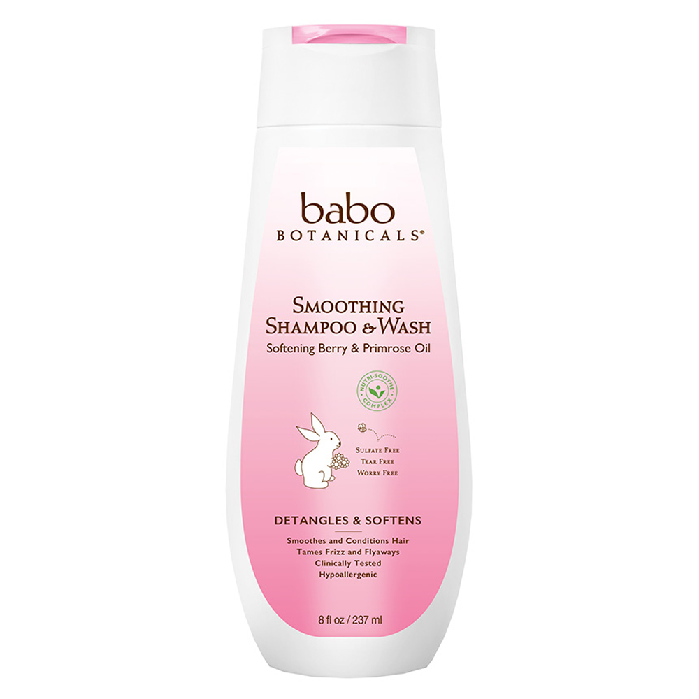 Babo Botanicals Smoothing Berry Primrose Detangling Shampoo and Wash