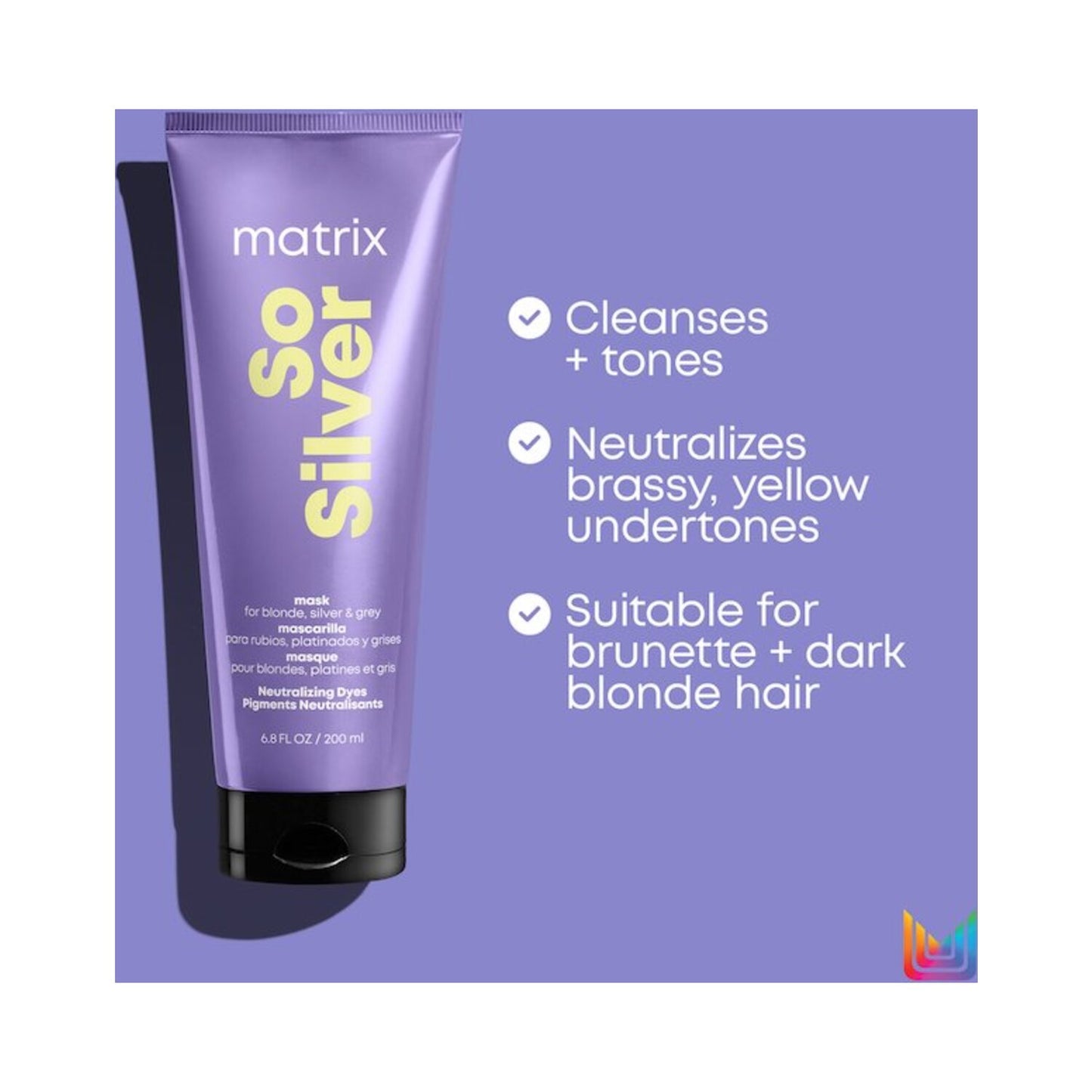 Matrix So Silver Triple Power Toning Hair Mask for Blonde and Silver Hair