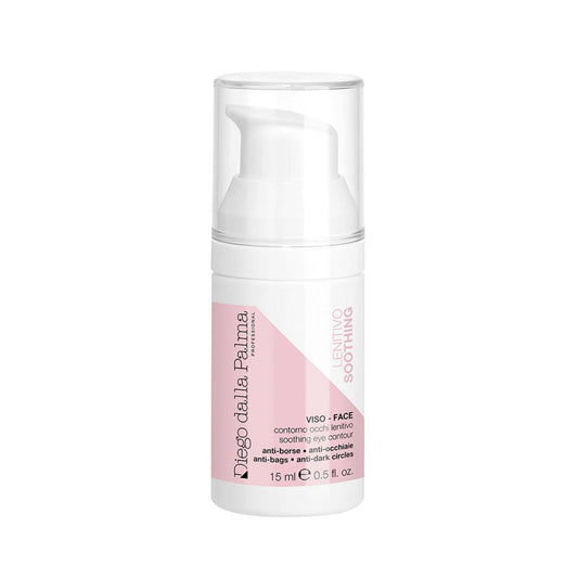 Diego dalla Palma Professional Soothing Eye Contour i 15ml pumpflaska för anti-påsar och mörka ringar. Återfuktar och lugnar känsliga ögonområden.