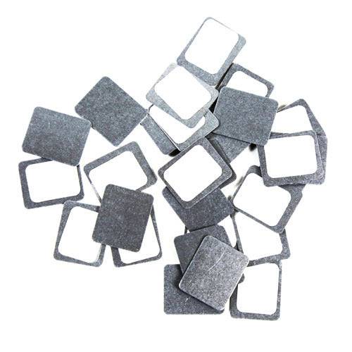 Pegatinas metálicas Z Palette: 30 piezas para una fuerte sujeción magnética en recipientes de maquillaje no metálicos. Accesorio ideal para personalizar paletas magnéticas.