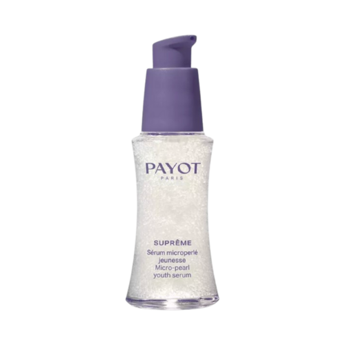 Payot Youth Serum - 洗練された透明なパッケージに入ったアンチエイジング マイクロパール。くすんだ肌、不均一な肌、老化した肌の治療に最適です。