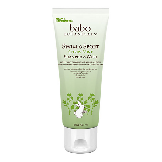 Babo Botanicals Swim and Sport Citrus Mint Shampoo and Wash