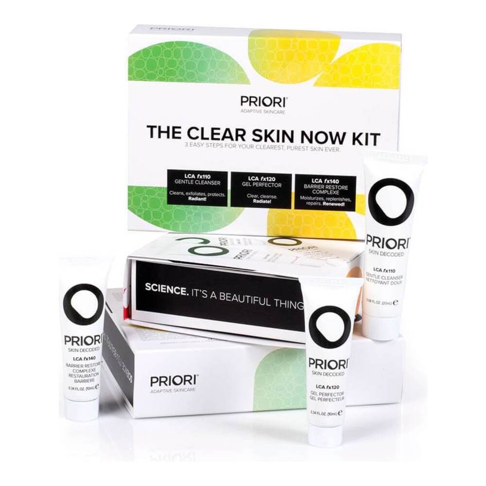Priori The Clear Skin Now Kit (LCA Cleanser, Gel Perfector, Barrier Restore)