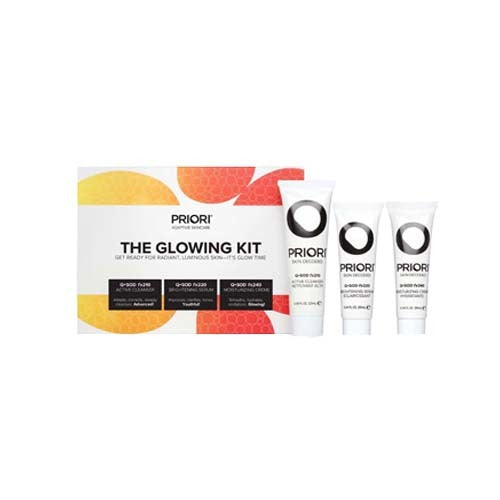 Priori The Glowing Kit (Active Cleanser, Brightening Serum, Moisturizing Creme)
