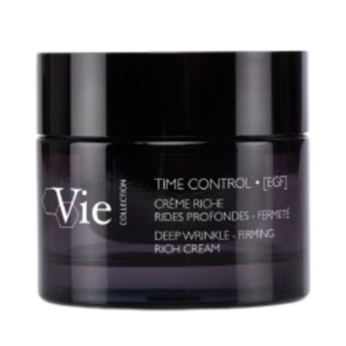 Vie Collection Time Control Deep Wrinkles Firming Rich Cream burk för ansikte och hals, idealisk för anti-aging hudvård med peptider och kollagen.