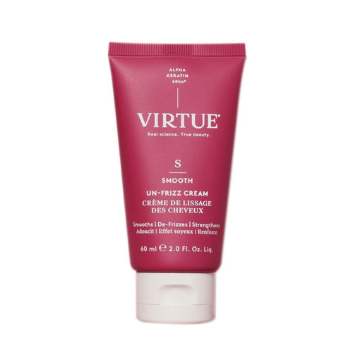 Virtue Un-Frizz Cream 60ml 縮れコントロール ヘア トリートメント。縮れた髪を滑らかにして落ち着かせ、毎日のパーソナルケアで滑らかな仕上がりを実現します。