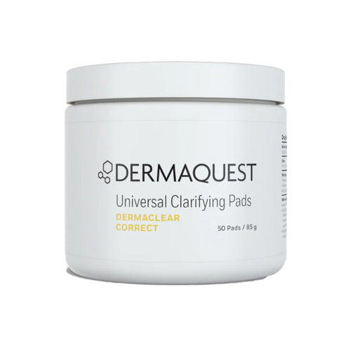 Dermaquest רפידות הבהרה אוניברסליות עם Dermaclear Correct, מיכל 85 גרם לפילינג יעיל ובהירות העור בשגרת טיפוח העור.
