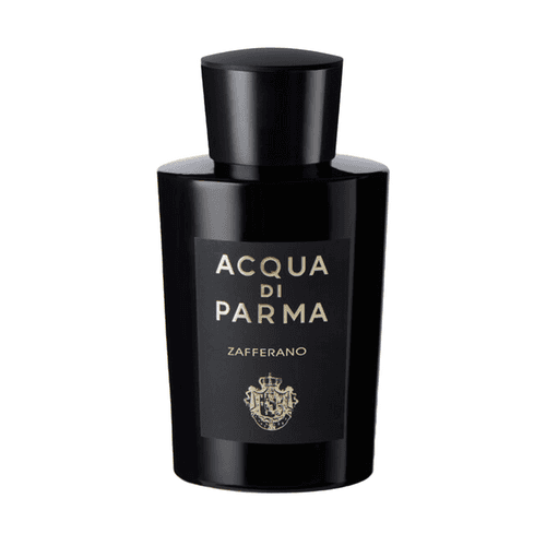 Acqua Di Parma Zafferano Parfum - EDP 180 ml fles in strak zwart design, een luxe herengeur met saffraan en Italiaanse citrusnoten.