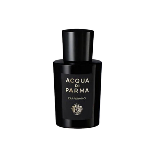 アクア ディ パルマ ザッフェラーノ EDP - エレガントなブラックのパッケージに入ったトラベル サイズで、外出中の男性に洗練された柑橘類とサフランの香りを提供します。
