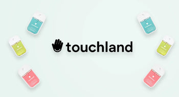 Touchland Sanitizers with logo.