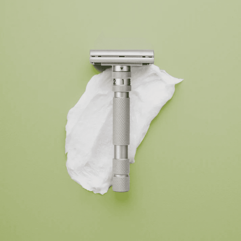 Rockwell T2 Adjustable Twist-To-Open Stainless Steel DE Safety Razor - Matte Silver