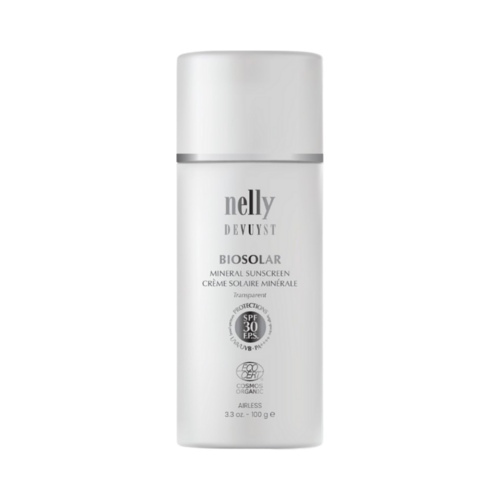 Nelly Devuyst grianscéithe mianraí biosolar SPF 30