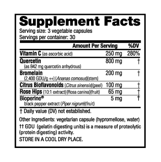 NutraBio Quercetin Advanced 90 Capsules