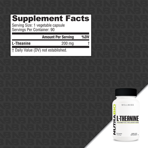 NutraBio L-Theanine (200mg)