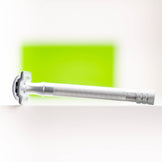 Merkur 3-Piece DE Safety Razor, Closed Comb, Knurled Extra Long Handle, Matte Chrome