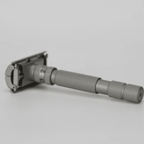 Rockwell T2 Adjustable Twist-To-Open Stainless Steel DE Safety Razor - Matte Silver
