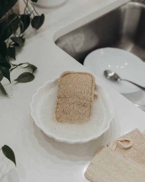 3 Pack Natural Loofah Sponge