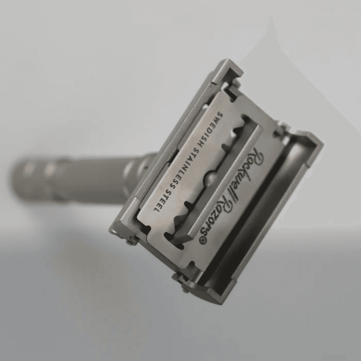 Rockwell T2 Adjustable Twist-To-Open Stainless Steel DE Safety Razor - Matte Silver