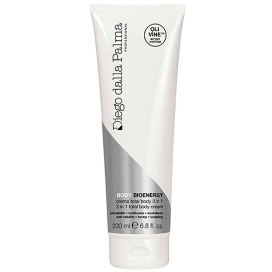 Diego dalla Palma 3-i-1 Body Cream med Arnica, Koffein och Ginseng i 200 ml tub för cellulitervård och kroppstoning.