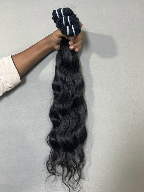 Indian Raw Wavy Hair Bundles