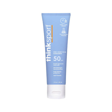Thinksport SPF 50+ Mineral Sunscreen Lotion, 3oz , White 🍁 All In One Marketplace Canada