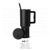 Simple Modern Halloween Tumbler with Handle | 40oz | Pumpkins
