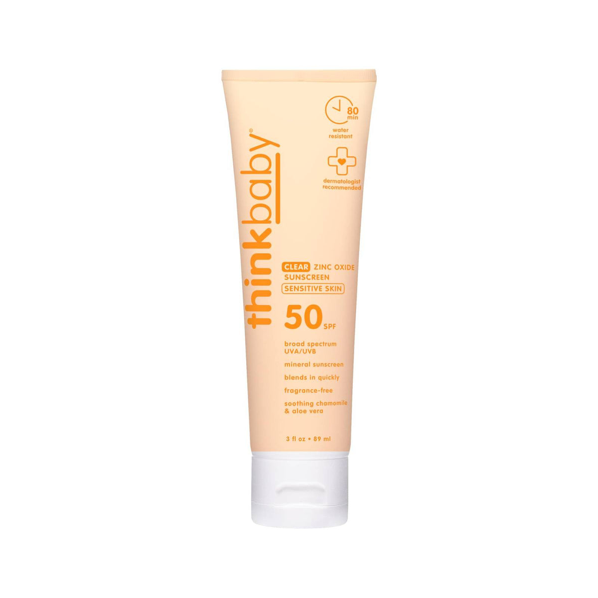 THINK Thinkbaby SPF 50+ Mineral Sunscreen for Sensitive Skin - 3 Fl Oz 🍁 All In One Marketplace Canada