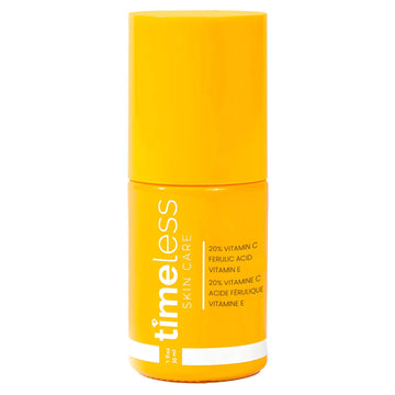 Timeless Skin Care Vitamin C Serum with Vitamin E & Ferulic Acid - 20% Vitamin C Brightening - Face Serum for Oily & Dry Skin - Fragrance-Free for Skin Care (30 ml (Pack of 1)) 🍁 All In One Marketplace Canada