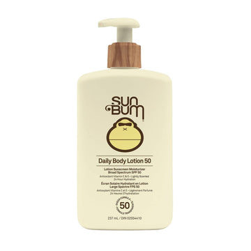Sun Bum Daily SPF 50 Sunscreen Body Lotion - Broad Spectrum Moisturizing Sunscreen with Vitamin E - Vegan and Hawaii 104 Act Compliant (Without Octinoxate & Oxybenzone) - Dermatologist Tested - 237 ml 🍁 All In One Marketplace Canada