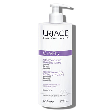 Uriage Gyn-Phy Refreshing Gel Intimate - Daily Hygiene for External Intimate Areas, Foaming Gel, Paraben-Free, Tested under Gynecological Control - 500ml 🍁 All In One Marketplace Canada