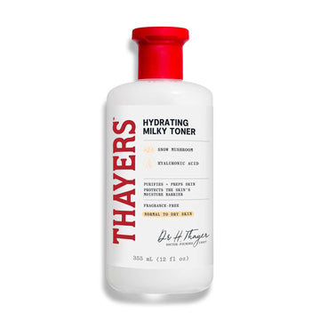 Thayers Milky Face Toner, With Hyaluronic Acid and Snow Mushroom, No Alcohol, Glass Skin, 48 Hour Hydration, For A Dewy And Hydrated Look, From Dry to Oily Skin Types, Vegan, Cruelty Free, 355ml 🍁 All In One Marketplace Canada