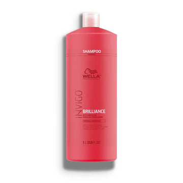 Wella Professionals Invigo Brilliance Shampoo for Fine/Normal Coloured-Treated Hair, Salon Shampoo, Hair Cleanser, Colour Safe, Daily Wash, Lime Caviar, Intense Colour Protection | 33.8 Fl Oz | 1L 🍁 All In One Marketplace Canada