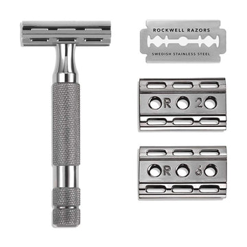 Rockwell 6C Adjustable Safety Razor - Gunmetal Chrome (Beginner Friendly)