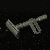 Rockwell T2 Adjustable Twist-To-Open Stainless Steel DE Safety Razor - Matte Silver