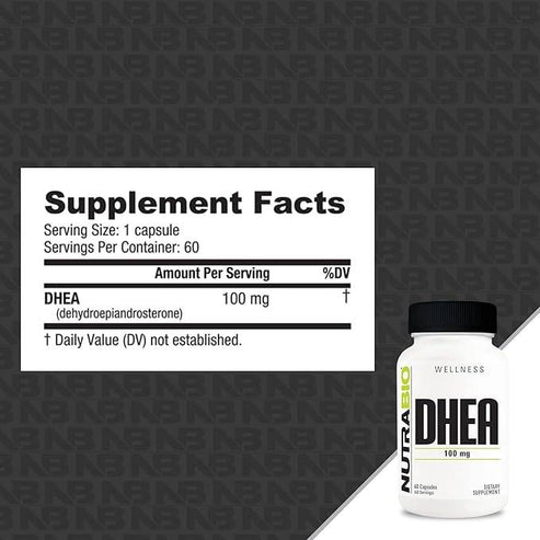 NutraBio DHEA (100mg)