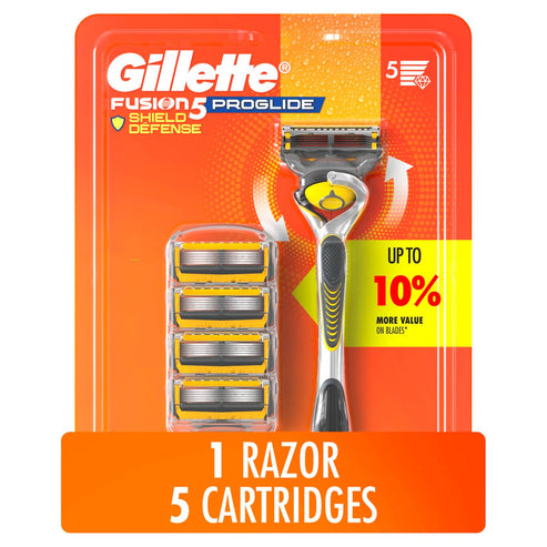 Gillette ProShield Mens Razor, 1 Handle + 5 Blade Refills, 1 Count (Pack of 1) 🍁 All In One Marketplace Canada