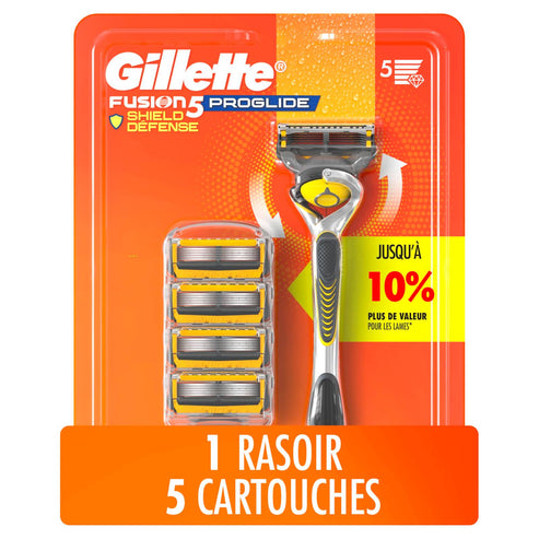 Gillette ProShield Mens Razor, 1 Handle + 5 Blade Refills, 1 Count (Pack of 1) 🍁 All In One Marketplace Canada