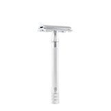 Merkur 23C 3-Piece DE Safety Razor, Closed Comb, Knurled Extra Long Handle, Chrome