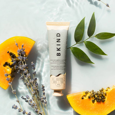 BKIND - Moisturizing Face Scrub - With papaya enzymes & green tea