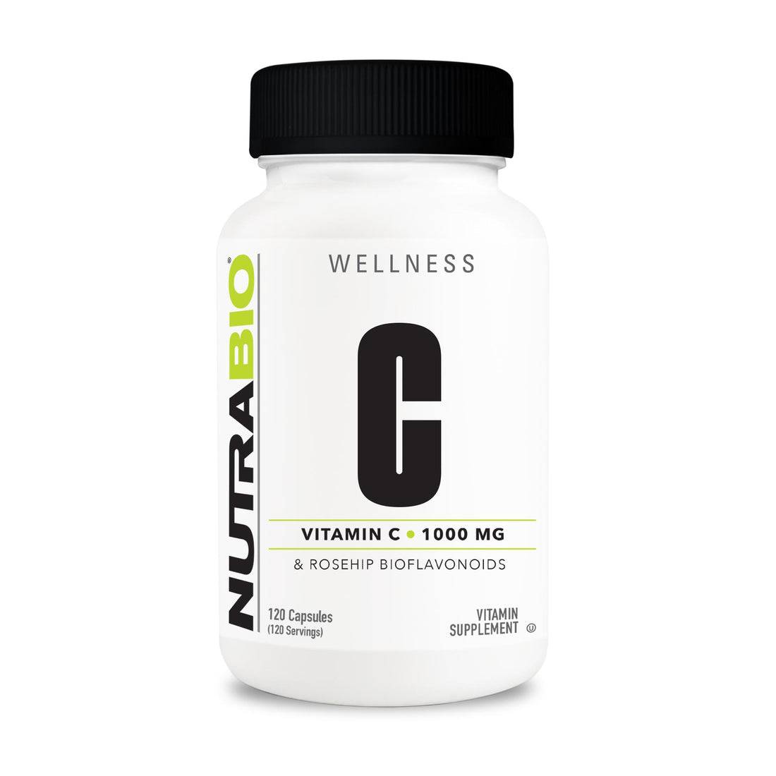 NutraBio Vitamin C 1000mg with Rose Hips