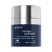 Texture of Retinol Repair Creme shown with benefits labeled: low dose retinol, brightening moisturizer, and tone-refining formula for smoother skin.